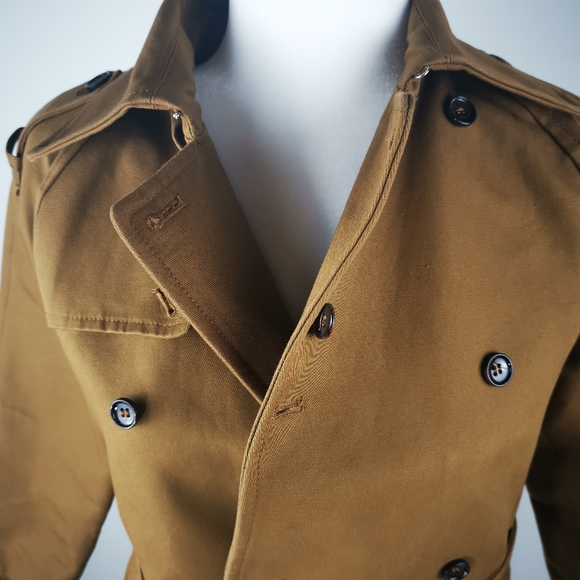 HM Studio Collection by Pernille Brown Belted Heavy Trench Coat - Picture 11 of 12